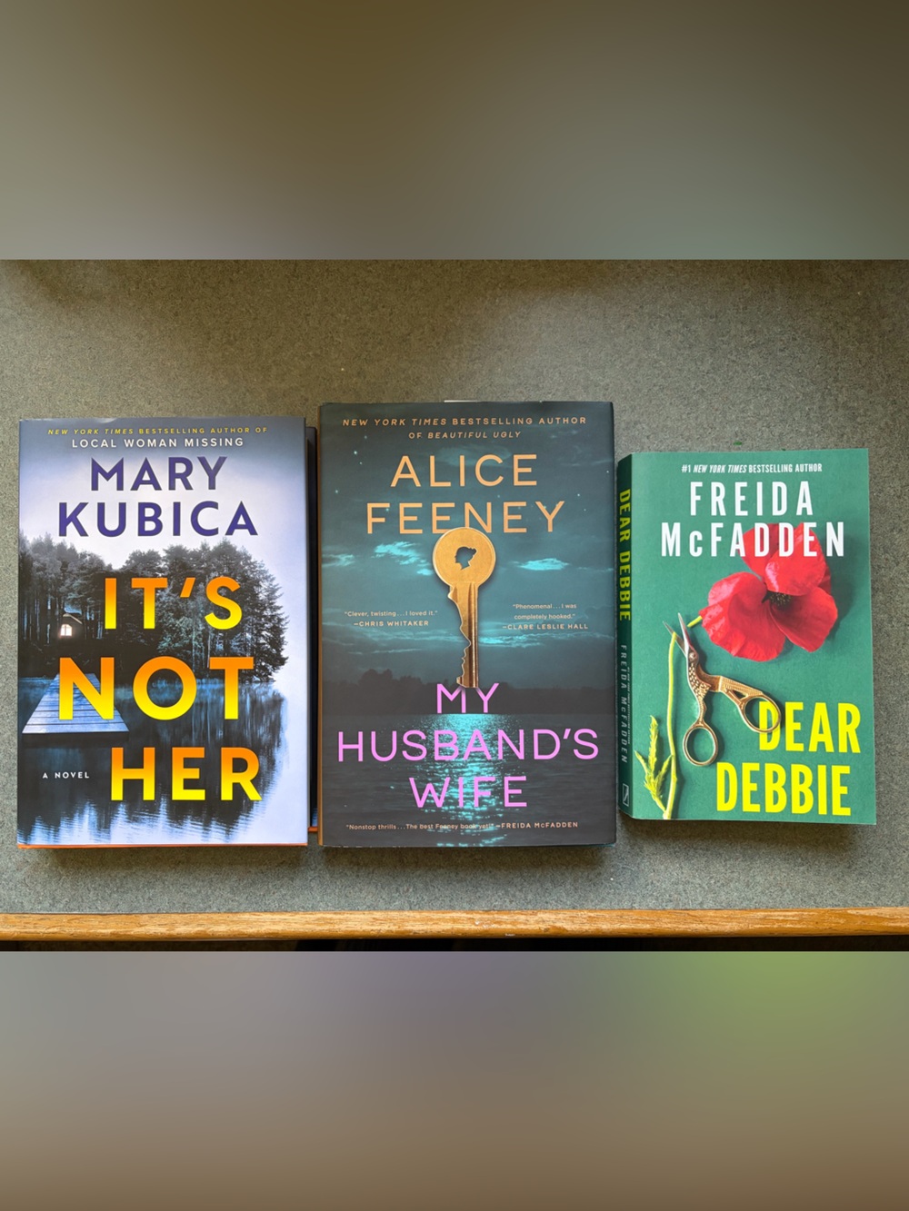 Thriller/Mystery Book Bundle- Mary Kubica, Alice Feeney, Freida McFadden
